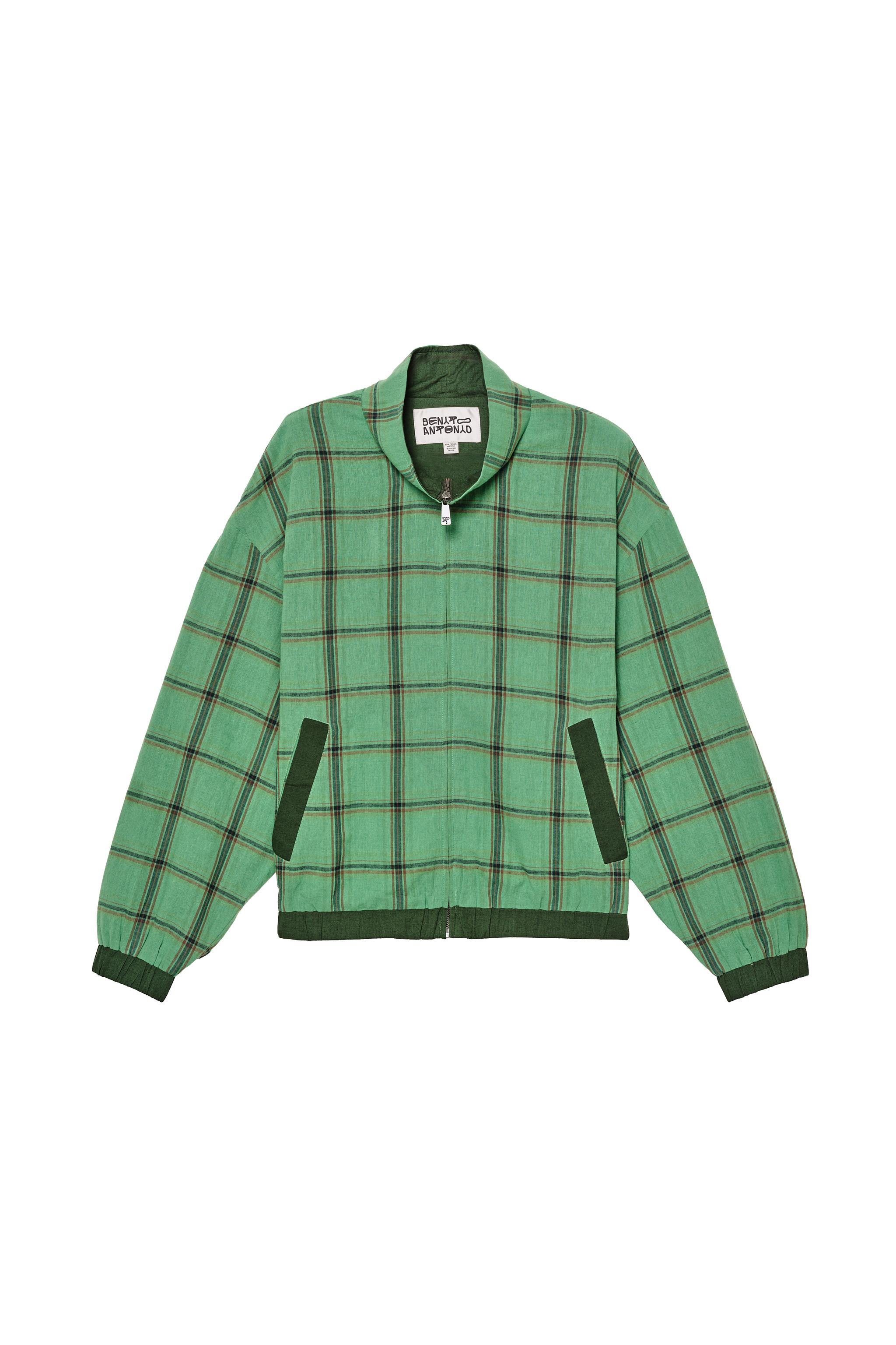 BLOUSON COUPE DÉCONTRACTÉE À CARREAUX